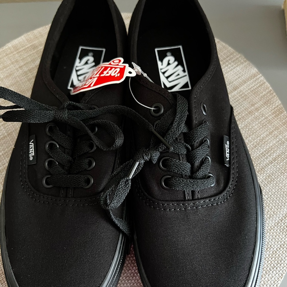 Vans Black Stackform Platform Canvas Sneakers Siz… - image 7